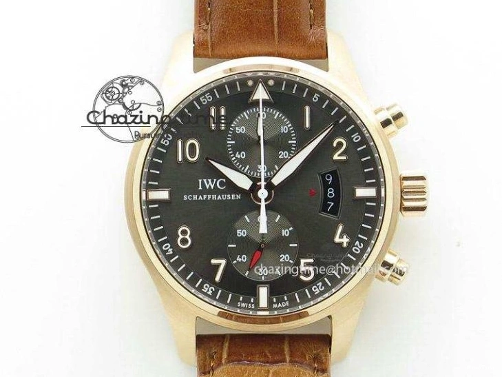 MIROTIME 0203 MARK XVIII Le Petit Prince IW327004 SS FKF 1:1 Best Edition Blue Dial On Brown Leather Strap Trendsetting 7117